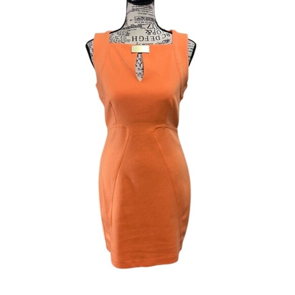 Laundry By Shelli Segal Vibrant Orange Mini Dress